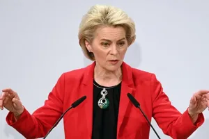 Chủ tịch Ủy ban châu Âu Ursula von der Leyen phát biểu tại Hội nghị An ninh Munich ở Đức, ngày 19-2.