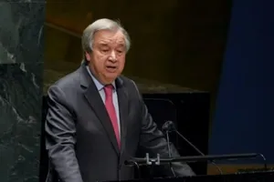 Tổng thư ký Liên Hợp Quốc (LHQ) Antonio Guterres.