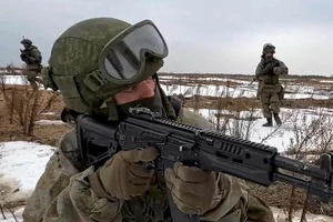 Quân đội Nga có mặt ở khu vực biên giới giữa Belarus và Ukraine.