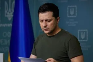 Tổng thống Ukraine Volodymyr Zelensky.