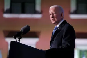 Tổng thống Mỹ Joe Biden phát biểu tại Warsaw, Ba Lan ngày 26-3.