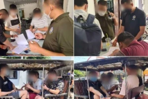 Những nạn nhân bị lừa đi xuất khẩu lao động ở Campuchia.