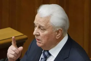 Tổng thống Ukraine Leonid Kravchuk phát biểu tại phiên họp quốc hội ở Kiev, ngày 29-1-2014.