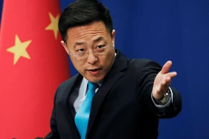 Phát ngôn viên Bộ Ngoại giao Trung Quốc Triệu Lập Kiên.