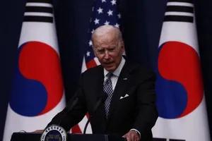 Tổng thống Mỹ Joe Biden phát biểu trong cuộc họp báo tại Seoul vào ngày 21-5.