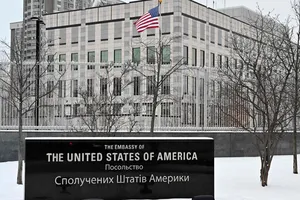 Đại sứ quán Mỹ tại thủ đô Kiev, Ukraine.