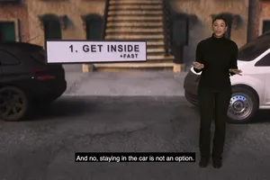 Đoạn video hướng dẫn người dân New York những việc cần làm trong trường hợp có cuộc tấn công hạt nhân vào thành phố. 