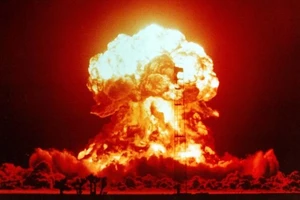 Một vụ thử vũ khí hạt nhân của Mỹ vào năm 1953. 