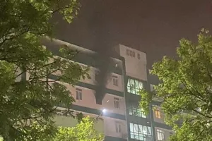 Cháy ở Bệnh viện Đa khoa khu vực Cẩm Phả ở Quảng Ninh