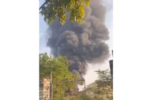 Hải Dương: Cháy ở trụ sở công an huyện, cả trăm xe máy bị thiêu rụi