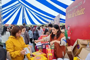 Thái Bình: Hàng chục chuyến xe bus miễn phí đưa người dân đến Phiên Chợ Tết 0 đồng