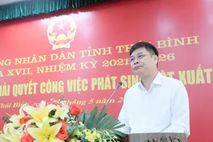 Thái Bình có tân Phó Chủ tịch UBND tỉnh