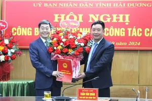 Trưởng Công an TP Chí Linh làm Phó Chánh Văn phòng UBND tỉnh Hải Dương