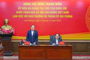 Chủ tịch Quốc hội: Phân cấp, phân quyền mạnh cho Hải Phòng tự quyết, tự làm, tự chịu trách nhiệm