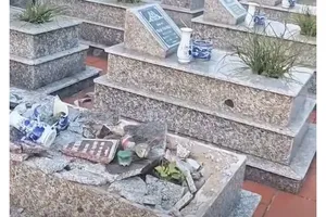 Công an điều tra kẻ đập phá nhiều lần mộ liệt sĩ Đồng Quốc Bình 