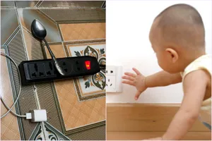 Bé trai tử vong do cắm thìa kim loại vào ổ điện