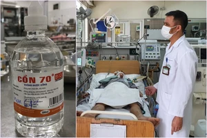 Uống nhầm cồn công nghiệp, người đàn ông nguy kịch