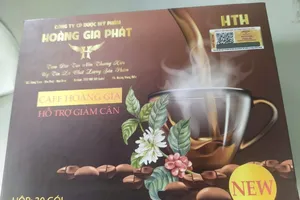 Tìm thấy thêm chất cấm trong cà phê giảm cân Hoàng Gia 