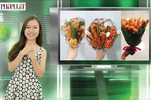 Vui Độc Lạ: Độc đáo với bó hoa làm từ... đồ ăn