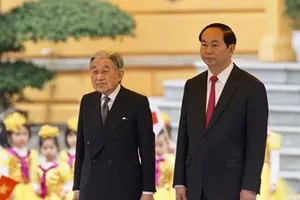 Clip: Lễ đón Nhật hoàng và hoàng hậu tại Phủ Chủ tịch