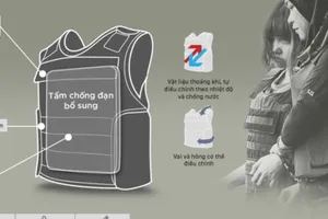 Áo giáp Đoàn Thị Hương chịu được đạn bắn tỉa tầm gần