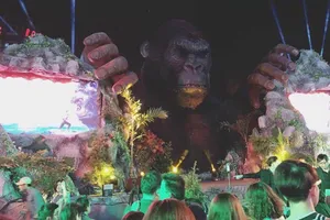 Clip: Sân khấu ra mắt phim Kong trước khi xảy ra cháy