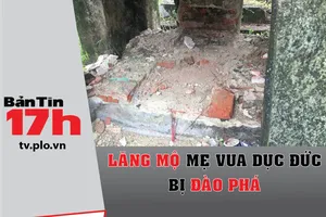 Bản tin 17h: Lăng mộ mẹ vua Dục Đức bị đào phá
