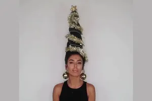 Kiểu tóc độc lạ cho mùa Giáng sinh