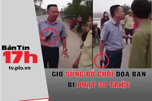 Tài xế dùng súng giả dọa dân bị phạt 38 triệu đồng