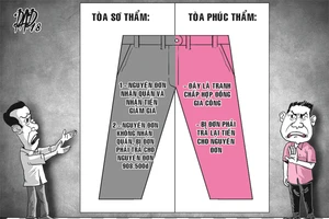Tòa đau đầu vì 2 người đàn ông tranh chấp… 3 cái quần