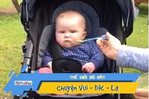 Video: Ngộ nghĩnh bé làm mặt căng thẳng vì không thích ăn