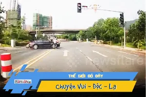 Đi lại bình thường sau khi bị ô tô hất tung lên nóc xe