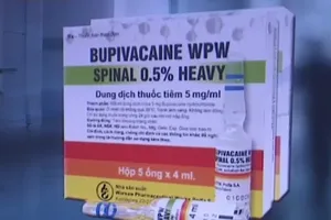 Nhiều tỉnh, thành đã cảnh báo về chất lượng thuốc Bupivacaine