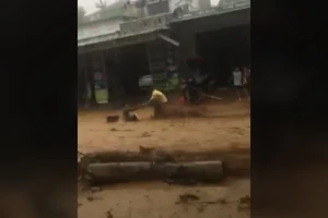 Video: Cứu người bị lũ cuốn trôi ở Nam Trà My