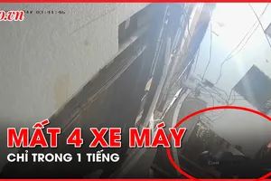 Video: Mất 4 xe máy chỉ trong 1 tiếng, tên trộm xoay camera tránh bị ghi hình