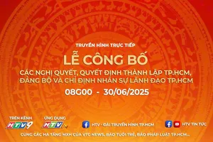 Trực tiếp: Lễ công bố các nghị quyết, quyết định thành lập TP.HCM; Đảng bộ TP.HCM