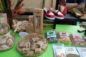 Khởi nghiệp 'lạ' từ... thời trang xơ mướp, rau má