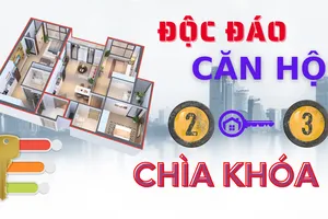 Cận cảnh căn hộ chung cư 2-3 chìa khóa độc đáo