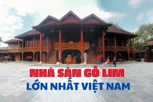 Choáng ngợp với nhà sàn lớn nhất Việt Nam làm từ gỗ lim hơn 900 tuổi