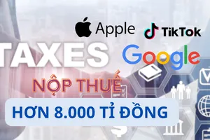 TikTok, Apple, Facebook… tự nộp thuế hơn 8.000 tỉ đồng 