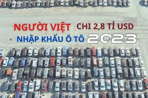 Người Việt chi hơn 2,8 tỉ USD nhập khẩu ô tô trong năm 2023