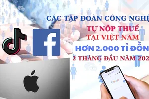 Mới đầu năm, Meta, Google, TikTok... đã nộp thuế hơn 2.000 tỉ đồng 