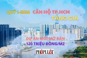 Giá căn hộ TP.HCM vẫn tăng, dự án mới mở bán hơn 120 triệu đồng/m2