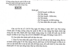 Yêu cầu quận 9 báo cáo việc nâng cấp trụ sở hành chính