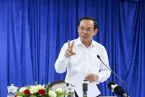 Bí thư Thành ủy TP.HCM Nguyễn Văn Nên. Ảnh: PHƯƠNG THÙY