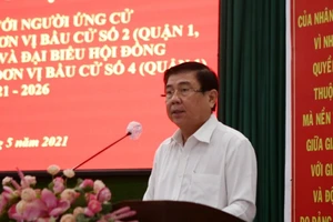 Ông Nguyễn Thành Phong cam kết tận tụy vì sự phát triển của TP