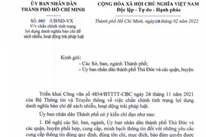 TP.HCM chấn chỉnh tình trạng lợi dụng danh nghĩa báo chí để sách nhiễu