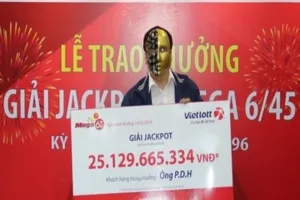 Ngày Thần tài, khách hàng trúng Vietlott 25 tỷ đồng 