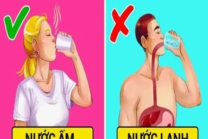 Uống nước đá lạnh mùa nắng nóng có thể làm chậm nhịp tim
