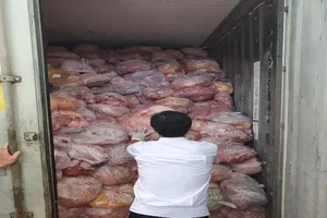 40 tấn thịt heo, gà không rõ nguồn gốc tại cơ sở làm giò chả